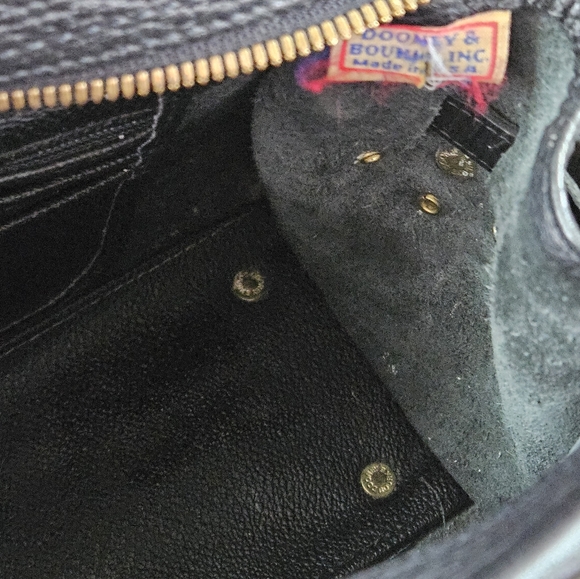 Vintage Dooney and Bourke AWL Double Buckle Satchel - Black - Picture 14 of 16